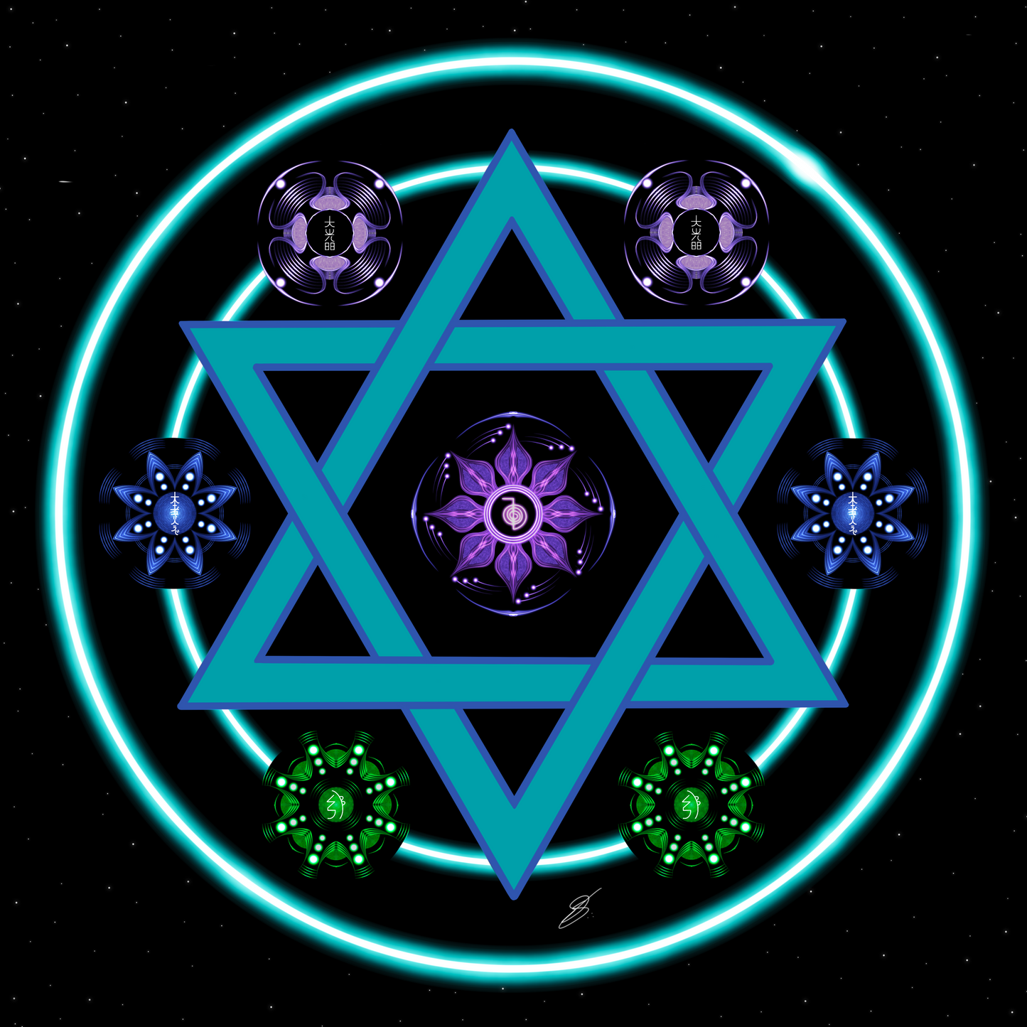 Código de Conexão, Ampliação e Potencialização dos 4 principais símbolos de Reiki - (Mídia digital)